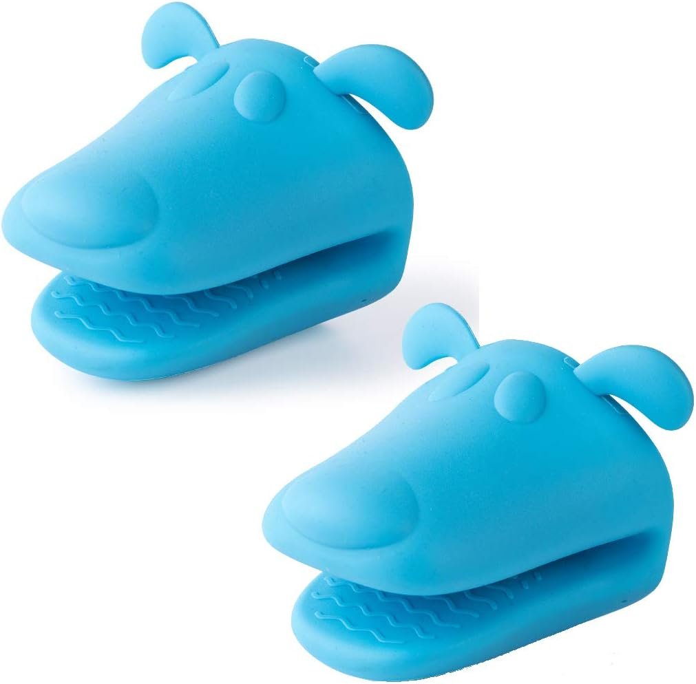 Mini Oven Mitts Gloves-BPA Free Silicone,Heat Resistant, Cooking Pinch Mitts Potholder for Kitchen Cooking & Baking