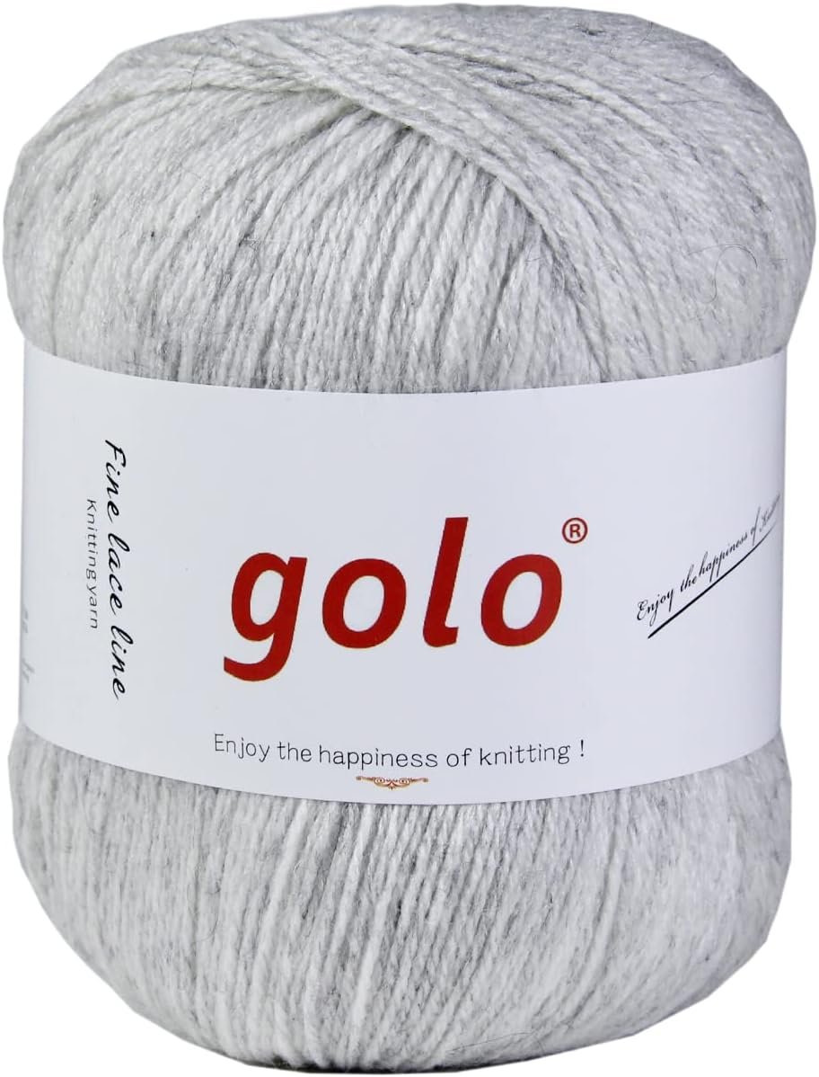golo Merino Wool for Hand Knitting Warm Soft Lightweight Cashmere Yarn for Crocheting
