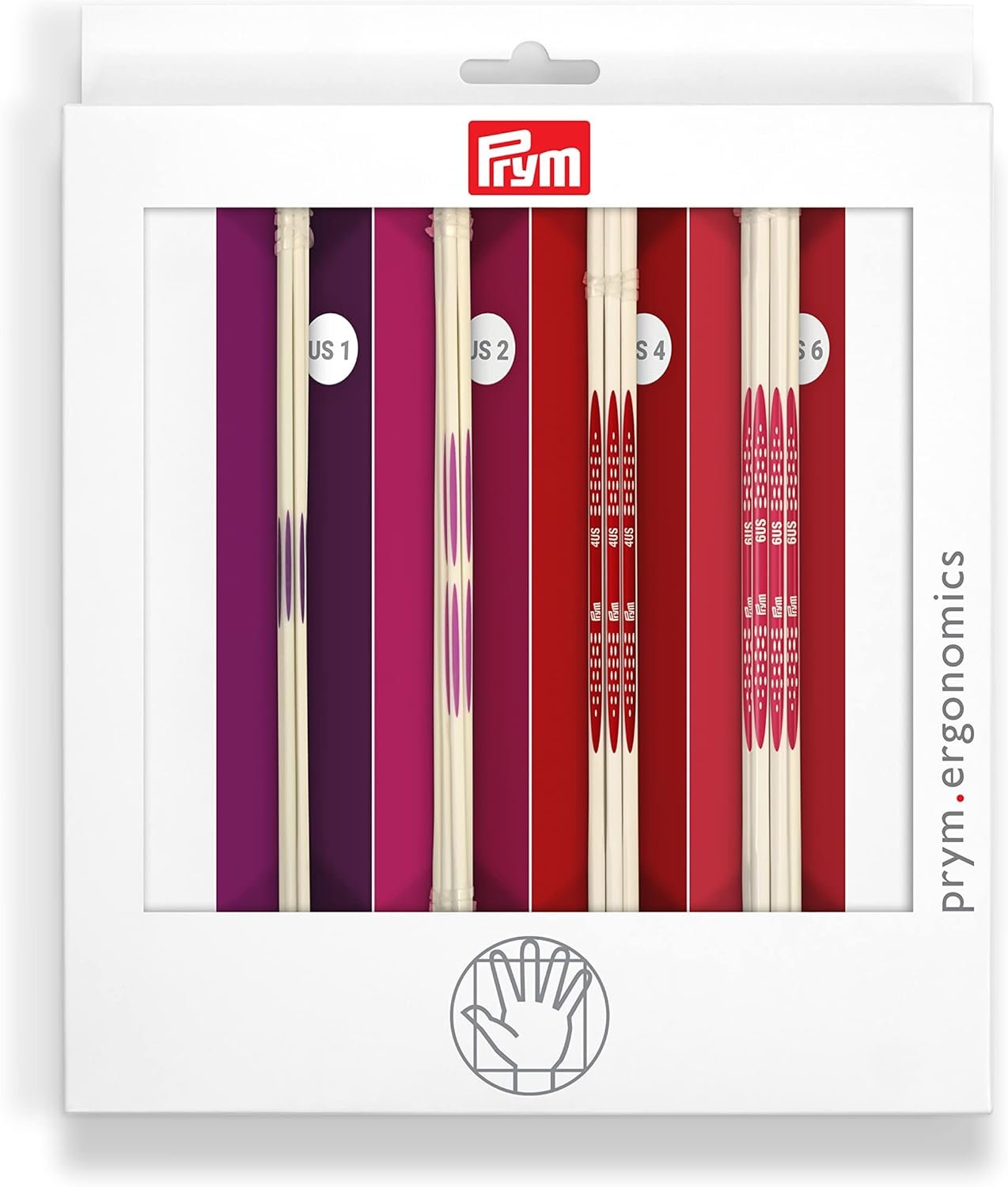 Prym Double Point Set Knitting Needles, Assorted 20,57180