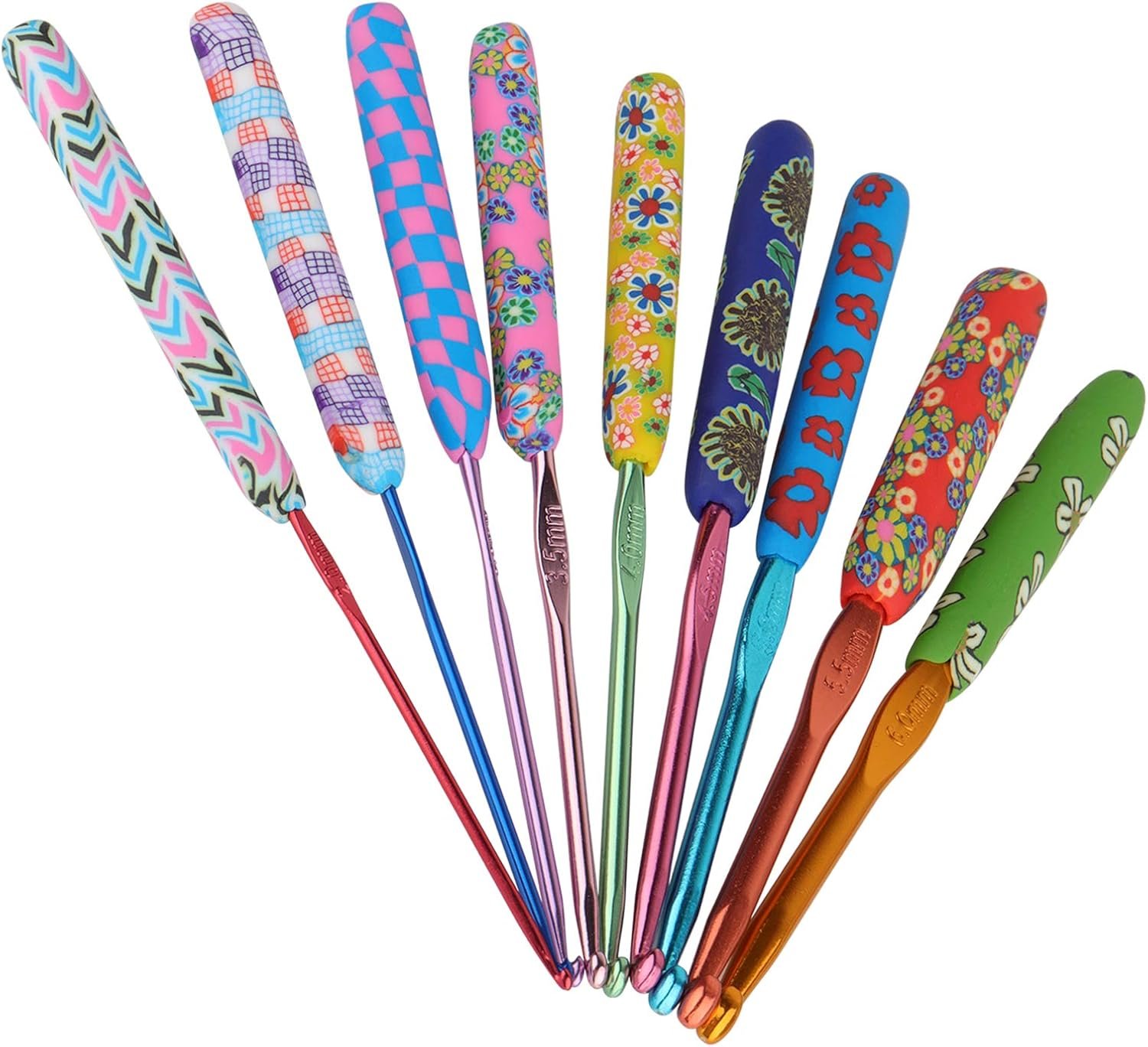 Coopay Warm Crochet Hooks for Grandmother, Art Aluminum Soft Grip Crochet Needles for Crocheting, Knitting Hook for Crochet Yarn Craft – Premium Knitting & Crochet Supplies