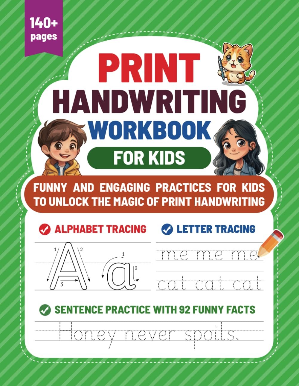 Print Handwriting Workbook for Kids: Funny and engaging practices for kids to unlock the magic of print handwriting