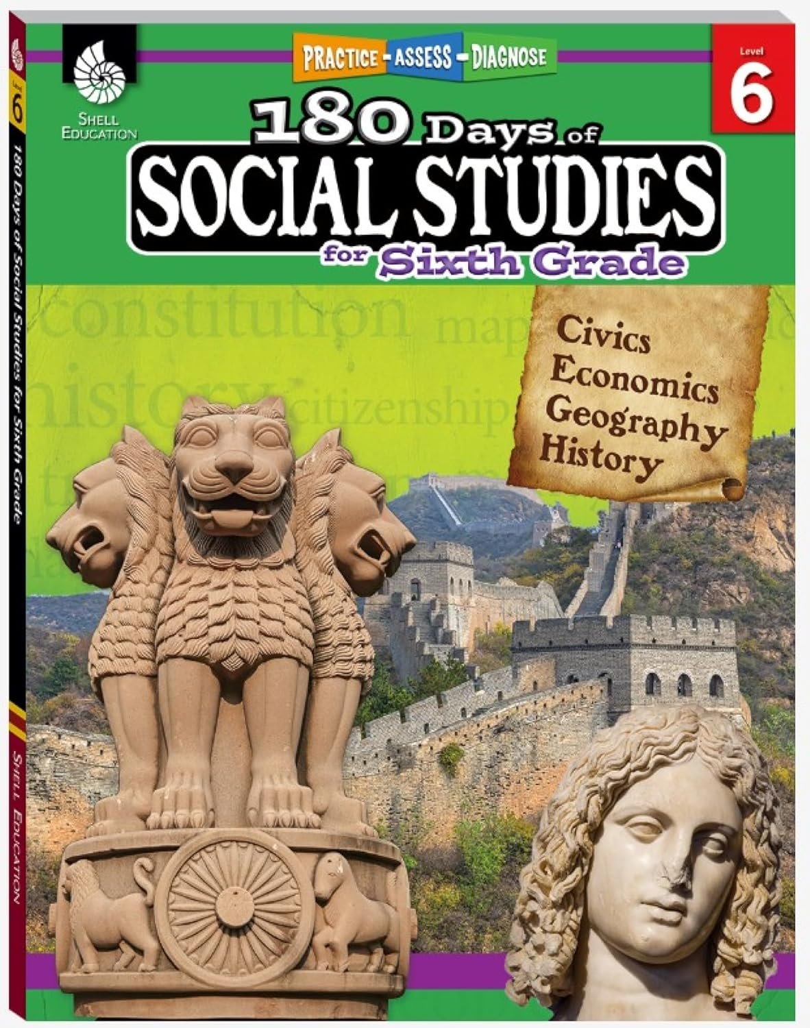 180 Days™: Social Studies for Sixth Grade: Practice, Assess, Diagnose