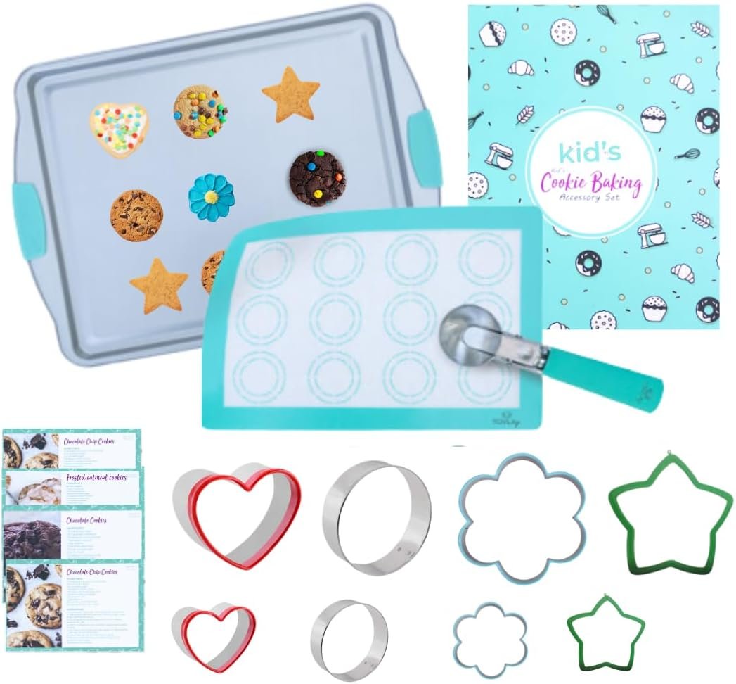 Tovla Jr. Cookie Baking and Cooking Gift Set for Kids – Cooking Supplies for the Junior Chef – Kids’ Baking Set for Girls & Boys – Real Accessories & Utensils for the Curious Child