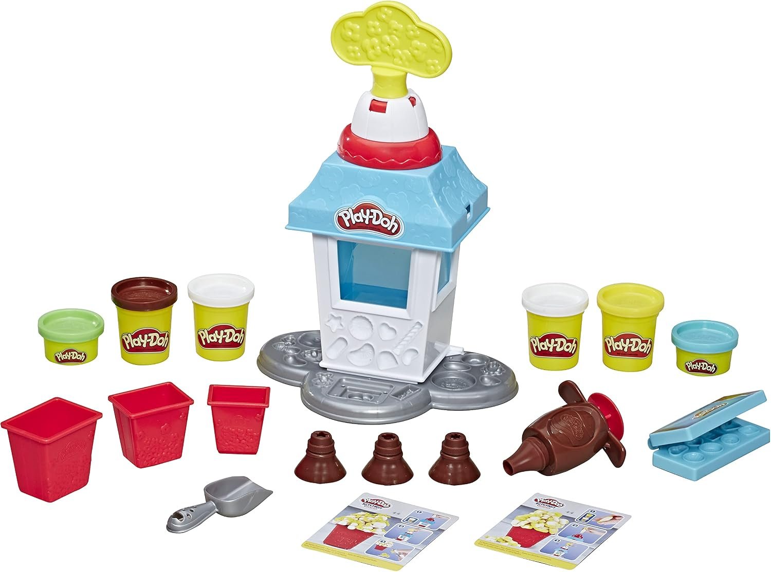Play-Doh Kitchen Creations Popcorn Party Play Food Set with 6 Non-Toxic Cans