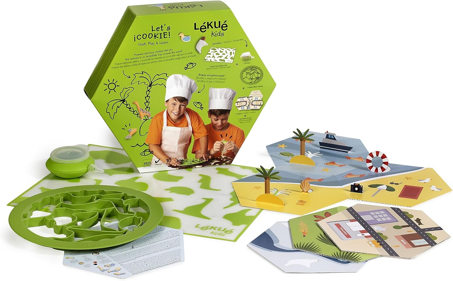 Lekue 3000087SURM017 Let’s Cookie Kit Cookie Making kit, NA
